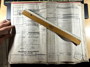 1916 Frachtbrief Mettmann, Eisenbahn Teutoburger Wald, Rheinische Waagenfabrik - Bild 1 von 1