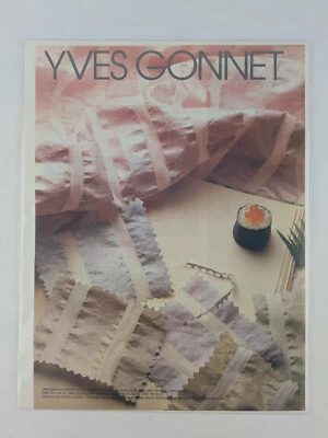 Telas Yves Gonnet - Anuncio impreso vintage 1984 Foto 1 de 3