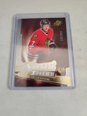 2005-06 BRENT SEABROOK SPXCITEMENT ROOKIE CARD. CHICAGO BLACKHAWKS. 139/999. - Image 1 of 2