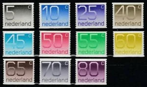 Nederland Postfris 1976 MNH 1108A-1118A - Cijferserie (Crouwel) read!!!! - Bild 1 von 1