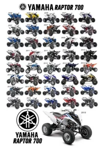 Yamaha Raptor 700 YFM Vinyl Banner Poster Flyer Quad ATV Wall Art Large 20 x 30 - Picture 1 of 3