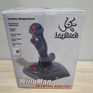 Vintage Logitech Wingman Extreme Digital 3D Joystick In Original Box - Picture 1 of 9