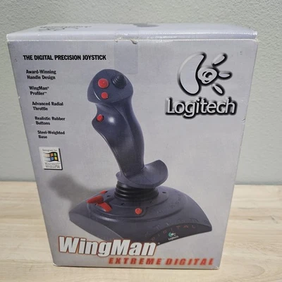 Vintage Logitech Wingman Extreme Digital 3D Joystick In Original Box - Image 1 of 4