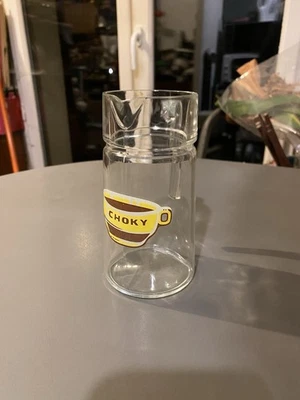 Petit pichet publicitaire chocolat Choky vintage. Années 1970 bistrot cuisine - Photo 1/4