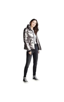 SAM. Chaqueta acolchada Freestyle Gunmetal plateada talla mediana Foto 1 de 4