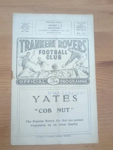Tranmere Rovers V Brentford 1959/60 Division 3 Programme - Picture 1 of 3