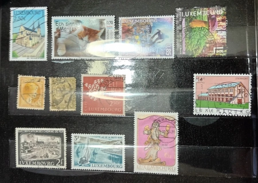 Timbres Luxembourg, lot de 11 différents, oblitérés - Photo 1/1