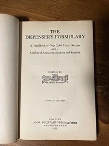 1925 The Dispenser’s Formulary; The Soda Fountain - Bild 1 von 9