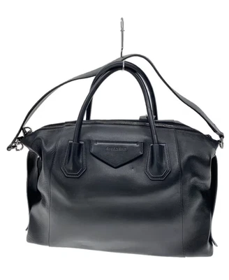 Bolso de Hombro Givenchy Antigona Cuero Suave Mediano Bolso de Mano 2 Vías Negro Usado Foto 1 de 4