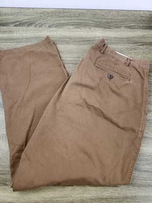 Daniel Cremieux Chino Pants Men's 40x30 Brown Flat Front Cotton Preppy - Image 1 of 4
