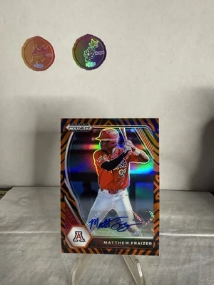 2021 Panini Prizm Draft Picks - Matthew Fraizer /25 (AU) - Tiger Stripes #PDP220 - Image 1 of 2