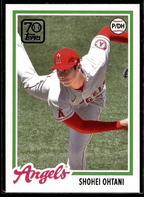 2021 TOPPS TRIBUTE 70 SHOHEI OHTANI BASEBALL CARD #28 - Image 1 of 2