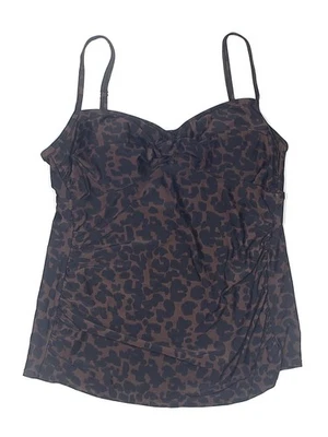 Merona Women Brown Swimsuit Top L - Image 1 of 2