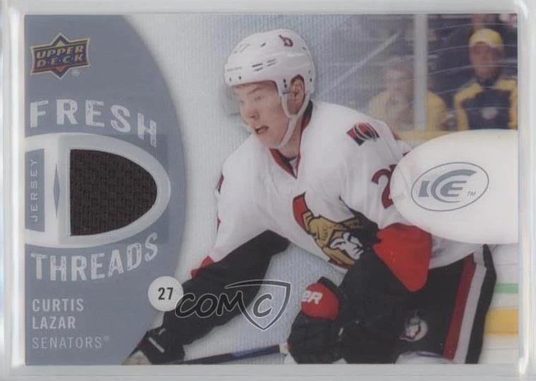 2014-15 Upper Deck Ice Fresh Threads Curtis Lazar #FT-CL Rookie RC - Image 1 of 2
