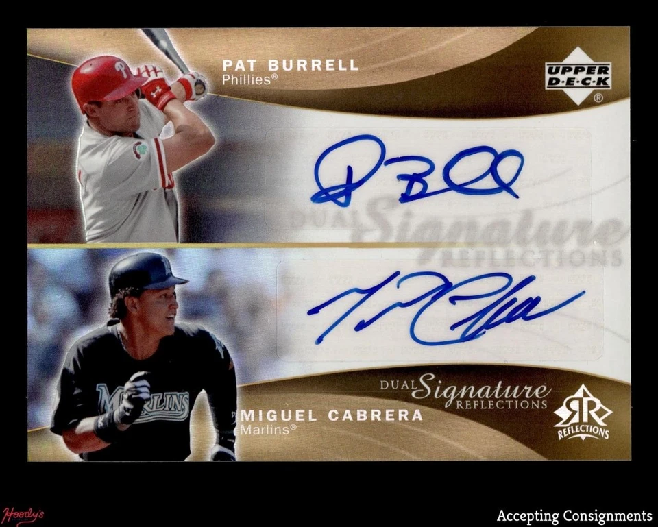 2005 Reflections Dual Signatures Pat Burrell / Miguel Cabrera AUTO - Image 1 of 2