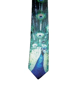 "Corbata para hombre, ""Pavo real" - Imagen 1 de 3