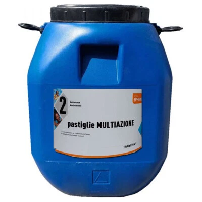 FLUIDRA TRIPLEX MULTIFUNZIONE 50 KG Pastiglie 200g Multiazione Trattamento Acqua Piscina