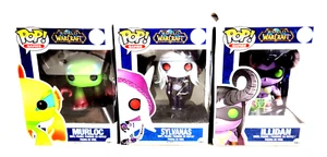 Funko Pop Games World Of Warcraft Sylvanas, Illidan, & Murloc Lot - Picture 1 of 12