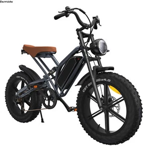20" Electric Bike 48V 14Ah Mountain bike 4.0 Fat Tires Offroad E-Bike for Adults - Picture 1 of 24
