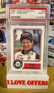 POP 74 1988 MAXX DALE EARNHARDT ROOKIE CHARLOTTE PROMO #99 PSA 9 CSTORE RC READ - Picture 1 of 7