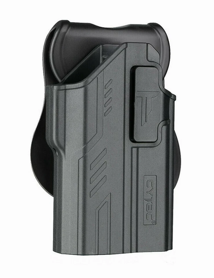 For Glock 17/22 w Light/Laser Level 2 OWB Paddle Holster w Quick Release Button - Image 1 of 4