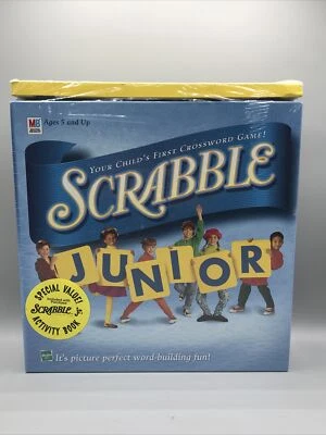 Scrabble Junior Milton Bradley Family Board Game Vintage 2002 NEW SEALED - Image 1 of 4