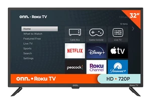  onn 32” Class HD 720P LED Genuine Roku Smart TV w/ Remote Control FREE SHIPPING - Picture 1 of 12
