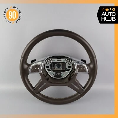 12-16 Mercedes X166 GL450 ML550 Driver Steering Wheel w/ Paddle Shifters OEM - Image 1 of 4
