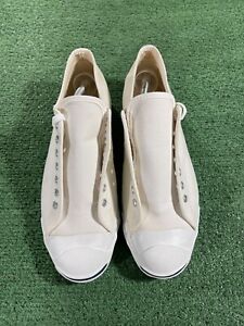 Vintage Made In USA Jack Purcell Converse Size 11 Cream/White No Box