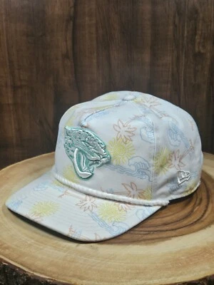 Jacksonville Jaguars New Era Beachy Golfer Rope SnapBack Adjustable Hat Cap NFL  - Image 1 of 4