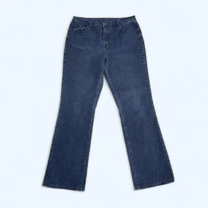 DIANE GILMAN Premium Denim Rich Blue Jeans UK 16 (W32" L30") Ramie Fibers - Picture 1 of 10