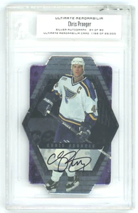 2000-01 ITG IN THE GAME ULTIMATE Chris Pronger SILVER AUTO AUTOGRAPH /90 - Picture 1 of 2