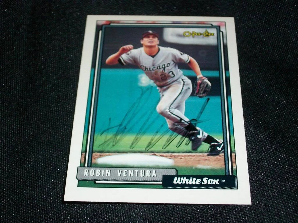 Chicago White Sox Robin Ventura Auto Signed 1992 O-Pee-Chee OPC Card #255  K - Image 1 of 1