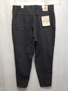 Vtg Forelli Jeans Womens 24 Relaxed Fit Tapered Leg High Rise 90's Black 42x30 - Picture 1 of 11