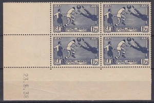 FRANCE FOOTBALL N° 396 BLOC DE 4 COIN DATE 23.5.38 NEUF ** GOMME SANS CHARNIERE - Imagen 1 de 2