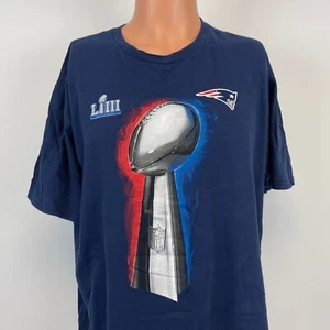 Fanatics New England Patriots Super Bowl LII Champs Lombardi Trophy T Shirt 2XL - Picture 1 of 4