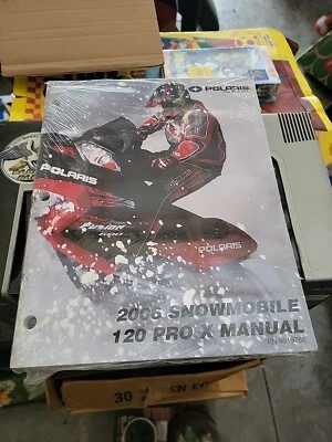 Nuevo sellado Polaris 120 Pro X moto de nieve manual de servicio 2006 PN 9919766 Foto 1 de 3
