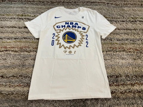 GSW Golden State Warriors Nike 2022 NBA Finals Champs White T-Shirt Mens S $29 Cover
