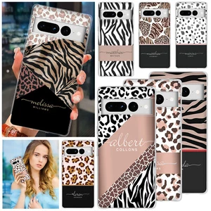 Custodia per Google Pixel 9 10 Pro 8A 7A 6A stampa leopardata cover telefono personalizzata - Foto 1 di 48