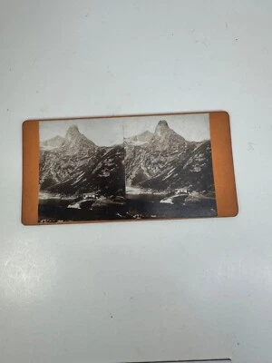 Стереовидение высоких Татр начала 1900-х с озером Словакия  - Изображение 1 из 2