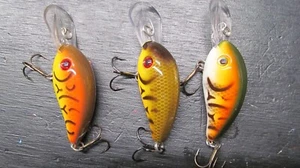 STRIKE KING PRO MODEL SERIES 3, CRAWFISH, SET OF 3 - Picture 1 of 4