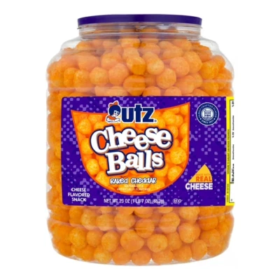 Utz Cheese Balls 35 унций ванна - Изображение 1 из 3