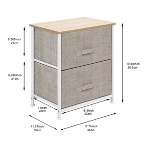 Large Bedroom Storage Dresser Tower Shelf Organizer BinsCabinet Fabric Drawers - Picture 1 of 54