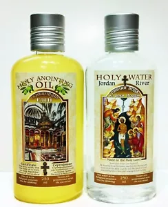 Acqua Santa Benedetta e Mirra Olio Aromatico Unzione di Terra Santa Flacone da 250 ml - Foto 1 di 6