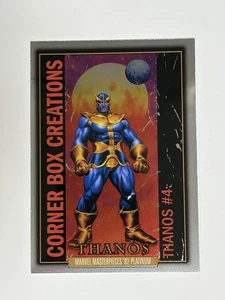 Thanos #4 Corner Box Creations #CB-11 2024 Marvel Masterpieces '92 Platinum - Bild 1 von 11