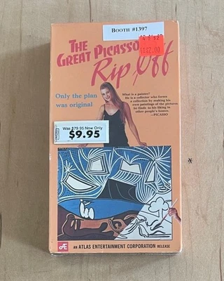 Art Theft Heist Comedy Movie GREAT PICASSO RIP OFF 1990 Sealed VHS Atlas Ent - Image 1 of 4