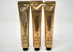 3 tubos Loreal Superior Preference Acondicionador 3 colores Shine Protect 1,86 oz - Imagen 1 de 6