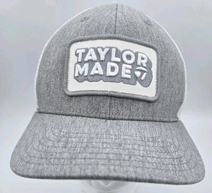 Taylor Made Mens Gray Golf Baseball Adjustable Hat Cap Mesh SnapBack - Picture 1 of 10