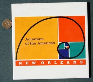 New Orleans Louisiana Aquarium of the Americas Colorful Tile Trivet Audubon now- - Picture 1 of 1