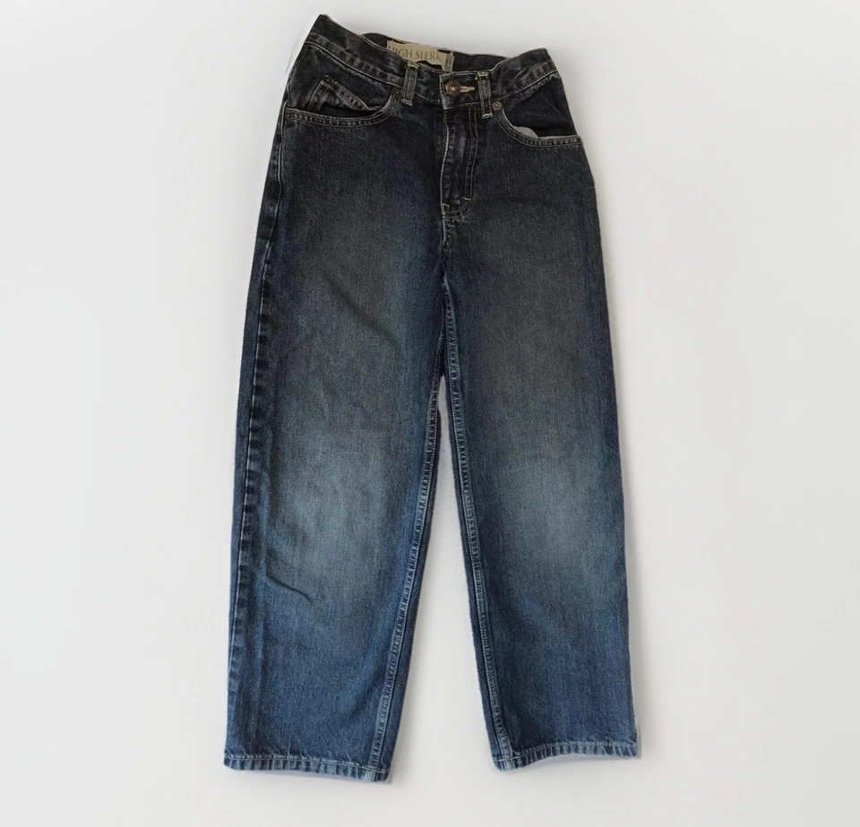 HIGH SIERRA Boys Jeans - Sz 10 SLIM - 23” inseam Blue Relaxed Loose Leg 90s VTG - Image 1 of 4